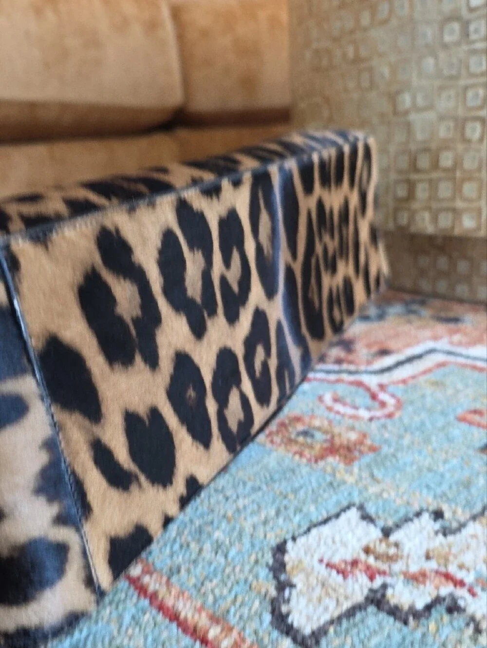 Salvatore Ferragamo Star Tote In Cheetah Print Pony Hair